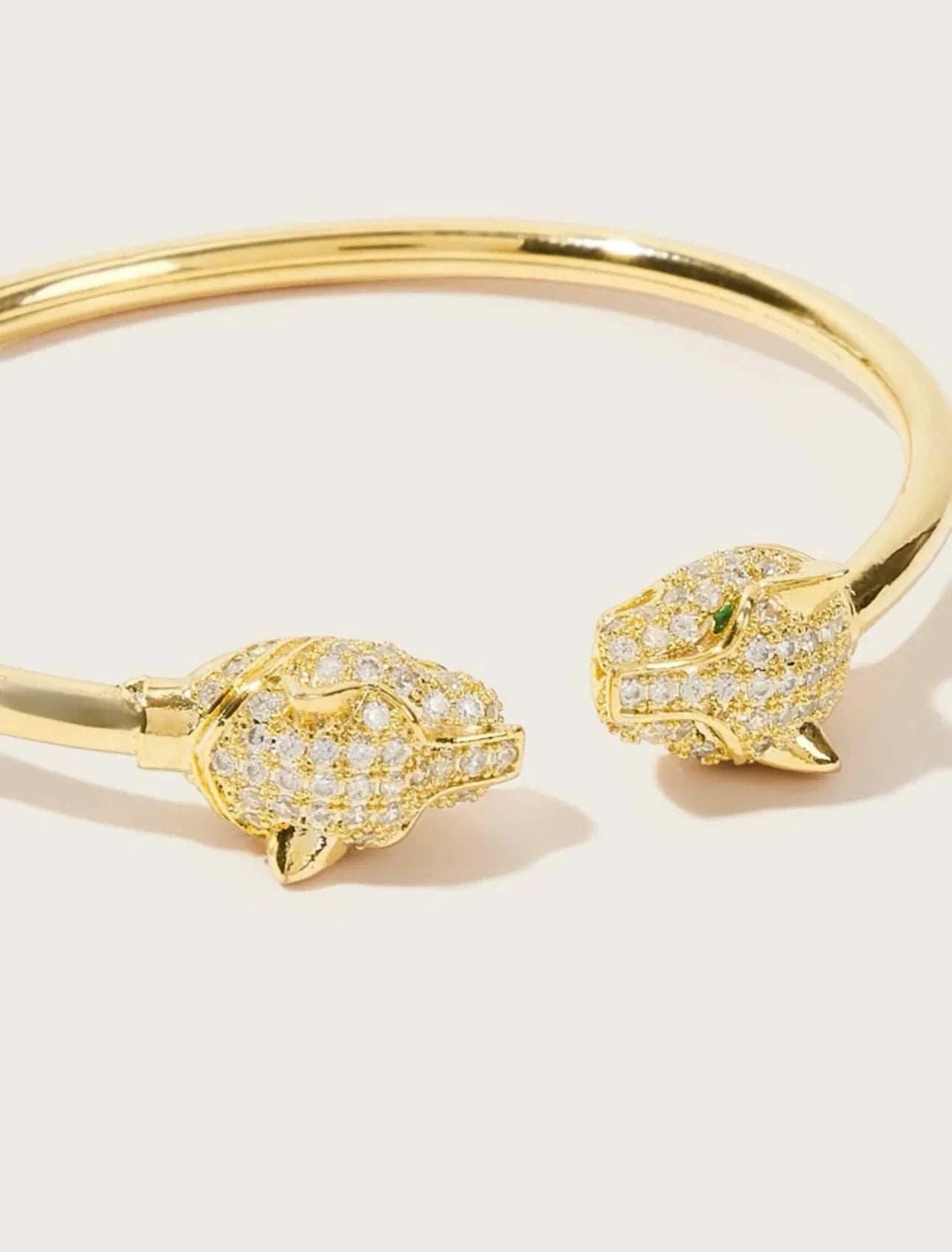 Bracelete Tigre Cravejado de Zirconia