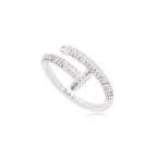 Anel Prego Cravejado em Zircônia