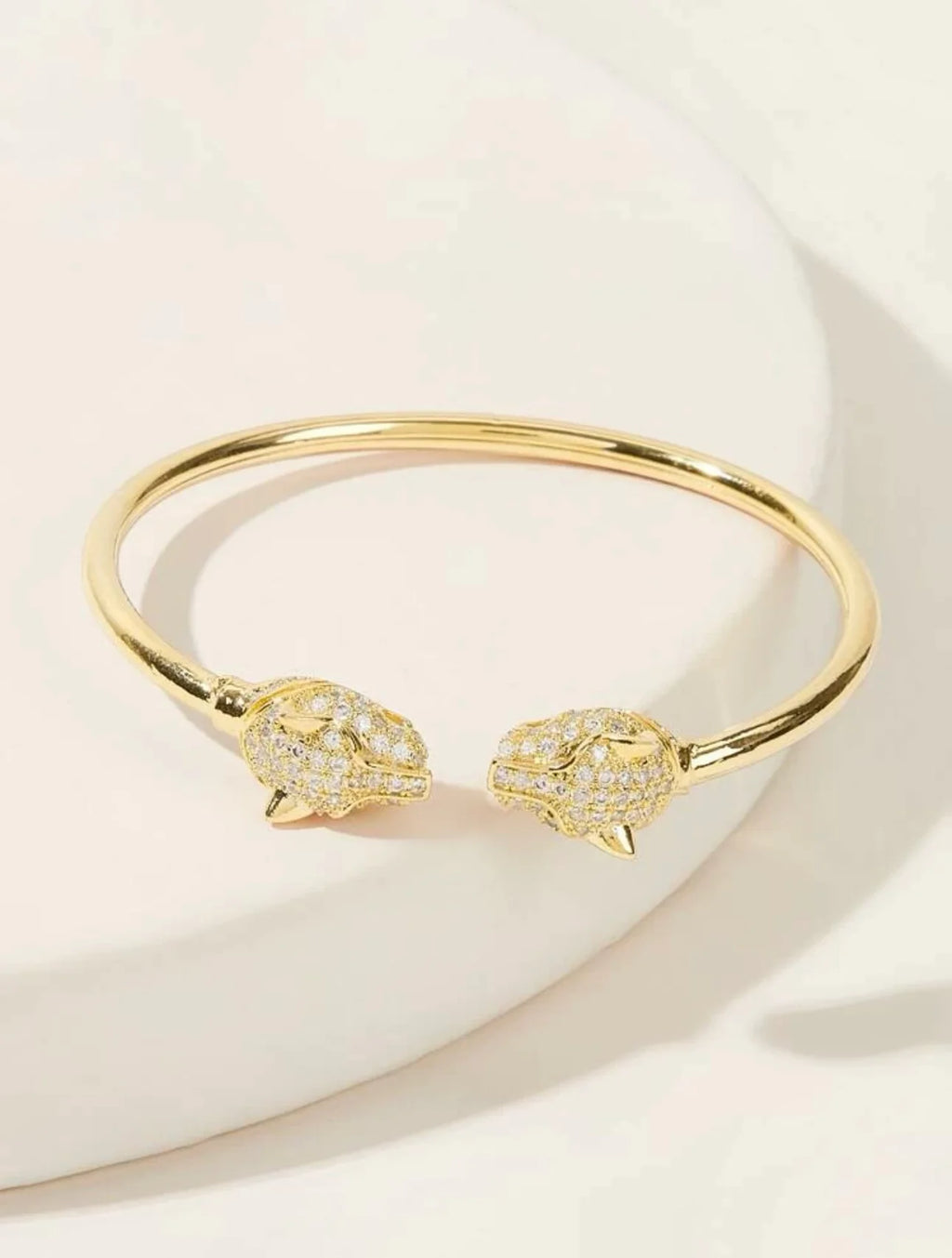 Bracelete Tigre Cravejado de Zirconia