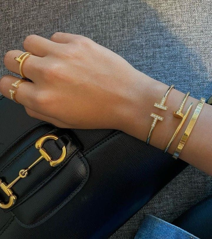 Bracelete Inspiração Tiff Cravejado