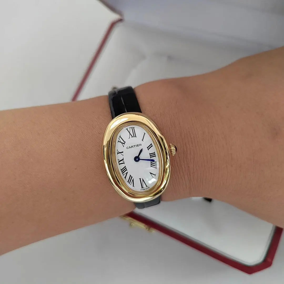 Relógio Inspiração Cart Baigny em Couro