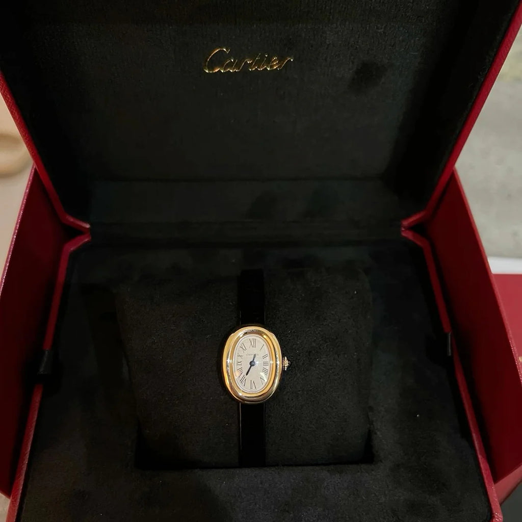 Relógio Inspiração Cart Baigny em Couro