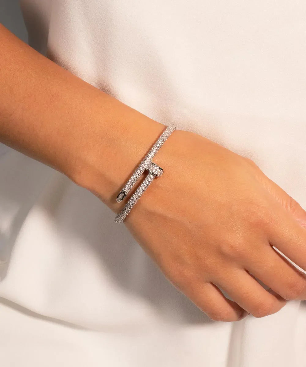 Bracelete Prego Cravejado